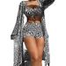 European American Women's Two Piece Swimsuit Cover up Set Push up Beach High Waisted Swim Trunks Sexy_ecoleips.com