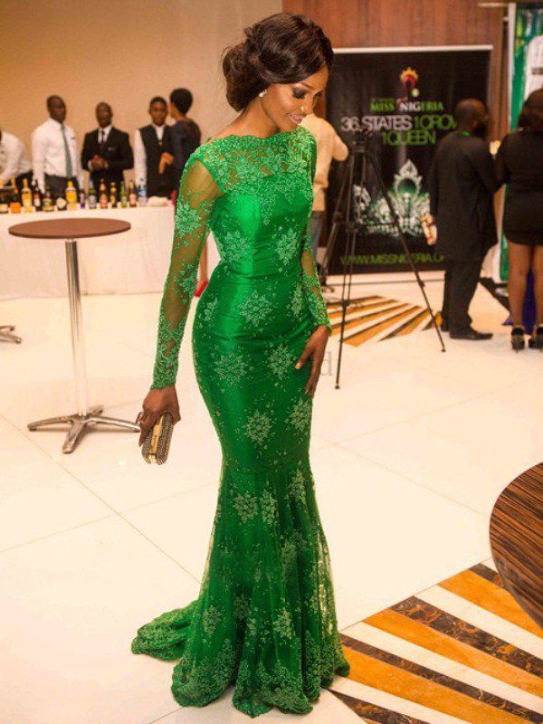 Women's Clothing New R Women's Clothing Long Sleeved Transparent Lace Dress Mopping Evening Dress New_ecoleips.com
