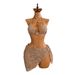 European American Style Solid Color Hollow out Bikini Set Women's Three Piece Swimsuit with Suspender Skirt for Vacation_ecoleips.com
