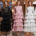 Women's Clothing Women's Sweet Rose Cake Dress Ball Gown Heavy Duty Polyester For Formal & Casual For Women_ecoleips.com