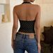 Women's Polka Dot Slim Fit Sleeveless Camisole Top Halter Neck Backless European American Style Hot Item 2026 Cross Border Fashion_ecoleips.com