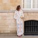 Women's Clothing Fashionable Printed Linen Casual Versatile Shirts Cardigans Trousers Set For Women European And American Style_ecoleips.com