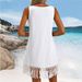 Cro-Border Women's Solid Color European And American Style Simple Tael Hem Sleevele Cover-Up Decorative_ecoleips.com