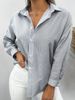 Aria Basics Aria Basics Summer Cross-border Women's Long-sleeve Shirt, Elegant Sophisticated For Commuting, With Lace Trim Bell Sleeves,_ecoleips.com