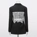 K High End Lace Patchwork Fishbone Waist Cinching Suit For Socialites, New V-neck Long Sleeved Solid Color Jacket For Women_ecoleips.com