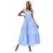 Women's Clothing New Women's Summer High Waist Backless Sling Cake Dress_ecoleips.com