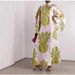 Women's Clothing Women's New Summer Printed Three Quarter Sleeve Stand Up Collar Dress_ecoleips.com