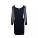 Women's Clothing Elegant Sexy V Neck Mesh Sleeve Evening Dress Hot Stamping Hip Wrapped Ladies Dress_ecoleips.com