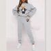 Women's Clothing Cartoon Bear Print Long Sleeved Sweatshirt And Sweatpants Suit Autumn New Fashion Casual Women's Clothing WE WL1_ecoleips.com