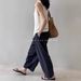 Women's Tencel Linen Color-Block Two-Piece Vest Summer New V-Neck Fashion Sleeveless Top_ecoleips.com