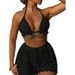 Women's Sexy Solid Color Bikini Set 3-Piece Swimwear For Beach Vacation - Multiple Colors (S/M/L)_ecoleips.com
