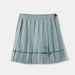 New Academic Style Short Pleated Skirt Women's Elastic Waist High Waist Korean Version A-word Short Skirt Large Size Loose Skirt_ecoleips.com