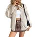 DiYun European And American Casual Vacation Solid Color Long-Sleeve Vest Jacket Women's Clothing 2025_ecoleips.com