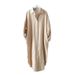 Spring And Autumn Mid-Length Shirts, Women's Cotton And Linen Loose Solid Color Sun-Protective Jackets And Coats Are Ava_ecoleips.com