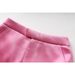 Women's Clothing Spring And Autumn Party Pink Satin Suit Jacket Hip Skirt Wear Fashionable Three Piece Suit_ecoleips.com