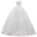 French Style Light Satin White Wedding Dress Strapless Top Waist Cinching Slimming Simple And Elegant Forest Theme Travel Photography New 2025_ecoleips.com