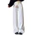 2024 New Loose-Fit Women's Jeans, Korean Style Trendy Versatile Pants, Summer Thin Wide-Leg Floor-Length Trousers_ecoleips.com
