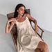 Women's High-End Cotton-Linen Suspender Dress Spring Summer Urban Sexy Fashion Dress_ecoleips.com