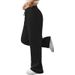 Women's Clothing Cargo Jogger Pants High Waist Drawstring Wide Leg Casual Sweatpants With Multiple Pockets – Streetwear, Black/Beige/Light Grey_ecoleips.com