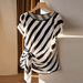 Women's Clothing Summer Holiday Style Twill Shirt With Short Sleeve Top_ecoleips.com