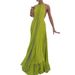 Women's Clothing Summer New Fashion Leisure Off Shoulder Sleeveless Solid Color Pleated Two Piece Suit_ecoleips.com