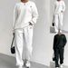 Textured Knit Sweater & Tapered Pants Set – Casual Two-Piece Outfit | Cozy & Stylish (S-XXL)_ecoleips.com