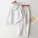 Women's Clothing Internet Celebrity Sports Leisure Winter New Loose Slim Street Style Plus Velvet Thickened Sweatshirt Two Piece Suit For Women_ecoleips.com