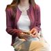 Women’s Lightweight Knit Cardigan Long Sleeve Open Front Sweater For Fall/Spring In Elegant Colors_ecoleips.com