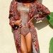Women's Clothing Retro Gold Foil One Piece Bikini Swimsuit Long Sleeved Cover Up Hot Spring Swimsuit Women's_ecoleips.com