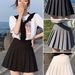 Pleated Skirt With Safety Shorts, Zipper & Button Front, Versatile Jk Uniform Skirt For Women And Girls_ecoleips.com