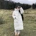 Unisex Longline Puffer Coat With Detachable Hood – Winter Quilted Jacket In Polyester Shell (Black/Beige/White, S-2XL)_ecoleips.com
