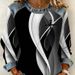 Women's Vintage-Inspired Long Sleeve T-Shirt Waffle-Knit Casual Top 3D Printed Relaxed Fit Multiple Colors Sizes S-5XL_ecoleips.com