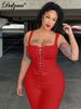 Dulzura Women’S Ribbed Sexy Casual 2 Piece Shorts Set Sleeveless Lace Up Crop Corset And Shorts Matching Set Party Clubwear_ecoleips.com
