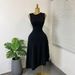 Women's French Style Sleeveless Knit Dress Water Ripple Pattern Bodycon Long Skirt Summer Style Slanted Neck Cool Silk Irregular A-Line Skirt_ecoleips.com