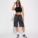 K Street Trendsetters, Women's Rough Edged Workwear, Denim Straight Leg Pants_ecoleips.com