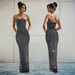 Elegant Back-Slit Sequin Evening Dress For Women – Stunning Off-Shoulder Formal Gown With High Waist (Black/Nude/White, S-Xxl)_ecoleips.com