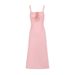 AD298 Cross-Border Fashion New Sexy Pink Strap Waist-Cinching Popular Women's Lace-Up Backless Dress_ecoleips.com