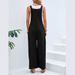 Women's Mid Waist Retro Style Solid Color Casual Pants Overalls Hot Selling European And American Trousers_ecoleips.com