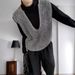 Heavy-duty Sequined V-neck Knitted Outerwear Sweater Vest For Women_ecoleips.com