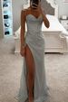 Women's Clothing Buling Splicing Wrap Top Hip Wrapped Half Length Slit Long Skirt_ecoleips.com