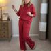 Sparkling Hoodie And Pants Set Women's Independent Website Cross Border European And American Style Loose Fit Two Piece Outfit For Holiday Christmas_ecoleips.com