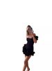 Trendy Asymmetrical Ruffle Hem Bodycon Dress – Floral Peplum Waist & Fitted Mini Silhouette For Night Out & Party_ecoleips.com