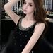 2026 Summer New Style Heavy Beaded Rhinestone Embellished Knit Tank Top Women, Suitable For Layering Or Wearing Alone,_ecoleips.com