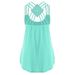 Women's Clothing Solid Color Sleeveless Cross Strap Vest Top_ecoleips.com