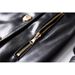 K Fashion Style Super Heavy PU Leather Atmospheric Windbreaker With Tie Up Waist And Knee Length Coat_ecoleips.com