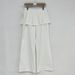 High Waist False Two-Piece Flounce Hem Wide Leg Pants - Flowy Bootcut Trousers With Layered Detail Premium Drape Fabric_ecoleips.com