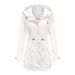 New Cotton Hooded Trench Coat Women's Spring And Autumn Coat Large Size Loose Solid Color Coat_ecoleips.com