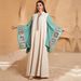 New 2026 Women's Kaftan Dress Long Sleeved Elegant Luxury European American Style Versatile Cross Border Robe for Everyday Wear_ecoleips.com