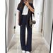 Women's Clothing New Women's Autumn And Summer Solid Color Casual Loose Casual Pocket Sweatshirt Straight Pants Suit_ecoleips.com