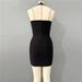Women's Clothing Rhinestone Bandage Skirt Banquet Party Tube Top Skirt With Collar_ecoleips.com